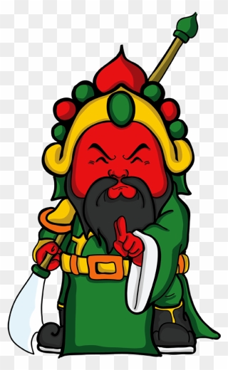 Fat Guan Gong Cartoon Clipart