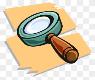 Vector Illustration Of Magnification Through Convex - Flashlight Clipart - Png Download