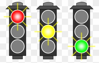 Traffic Lights Selection Vector Image - Red Traffic Light Png Clipart