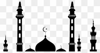 Mosque Silhouette Islam Eid Al-fitr - Mosque Images For Drawing Clipart