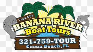 Banana River Boat Tours - Illustration Clipart