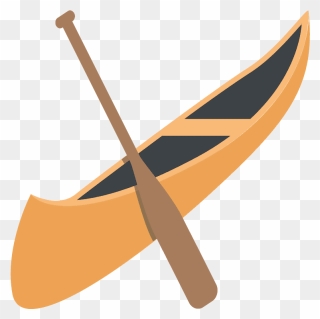 Canoe Emoji Clipart - Transparent Canoe Clipart - Png Download