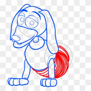 Transparent Slinky Png - Dog In Toy Story Drawing Clipart