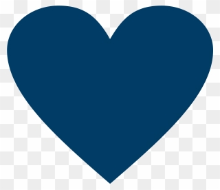 Navy Blue Heart Png Clipart