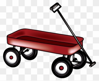Download Free Png Little Red Wagon Clipart - Radio Flyer Wagon Drawing Transparent Png