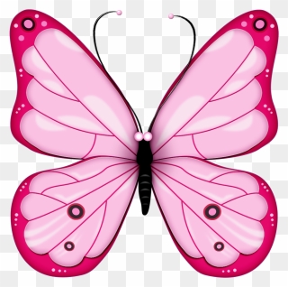 Pink Butterfly Clipart - Png Download