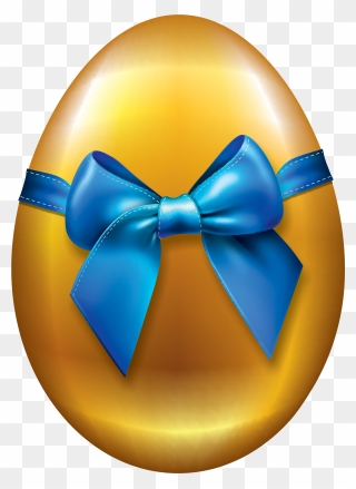 Golden Picture Easter Bunny Egg Transparent Red Clipart - Easter Golden Egg Png