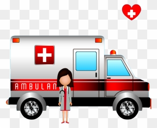 Ambulance Health Care Icon - Transparent Background Ambulance Clipart - Png Download