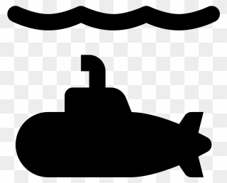 At Getdrawings Com Free - Silhouette Submarine Clipart - Png Download