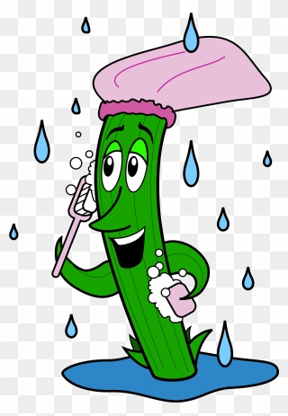 Fez Enjoying A Good Watering - Sprinkler Cartoon Character Clipart