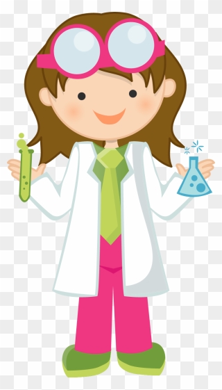 Girl Scientist Clipart - Png Download