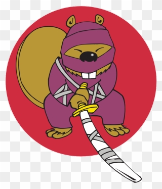 Beaver Ninja Svg Clip Arts - Ninja Beaver - Png Download