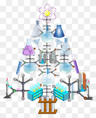 Christmas Tree For Chemist Clipart