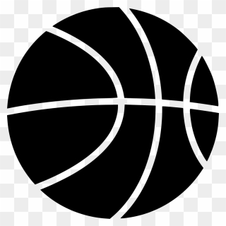 Transparent Black Basketball Logo Clipart