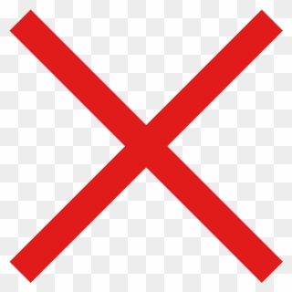 Kingdom Of Kongo Symbol Red X Clip Art - Cross Wrong Black - Png Download