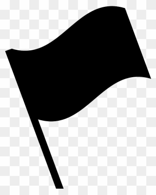 Black Flag Emoji Clipart - Emoji Bandera Negra - Png Download