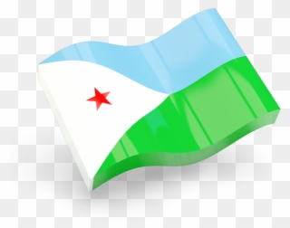 Waving Djibouti Flag Gif Clipart