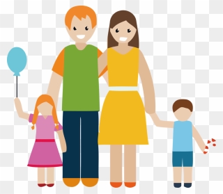 Transparent Family Day Cartoon Sharing Child For Happy - Requisitos Para Pasaporte Menores De Edad Clipart