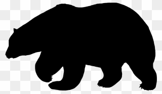 Polar Bear American Black Bear Silhouette - Double Exposure Andreas Lie Clipart