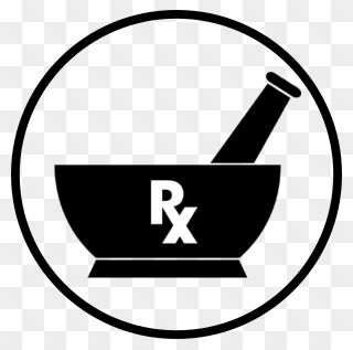 Mortar And Pestle Pharmacy Logo Clipart