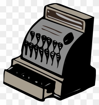 Download Cashier Drawing Openoffice Cc0 - Old Cash Register Clip Art - Png Download