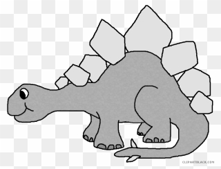 Stegosaurus Clipartblack Com Animal - Transparent Background Dinosaur Clipart Png