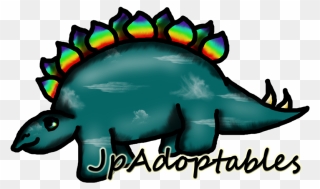 Stegosaurus Dinosaur Sticker Wall Decal Clip Art - Png Download