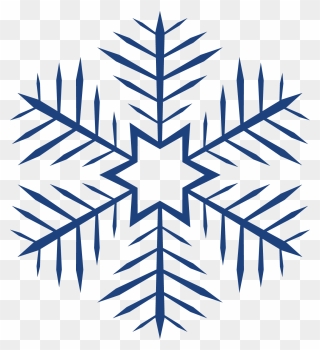 Snowflake Png Navy Blue Clipart