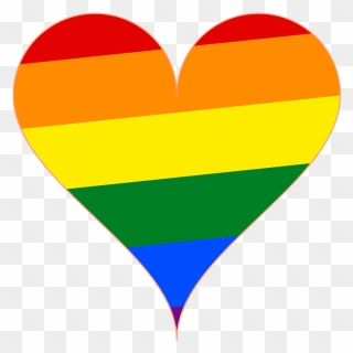 Lgbt Png - Transparent Pride Flag Heart Clipart