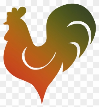 Rooster Chicken Vector Graphics Clip Art - Chicken Logo Clipart Vector - Png Download