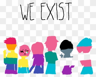 We Exist Gay Clipart