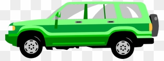 Transparent Car Illustration Png - Suv Clipart