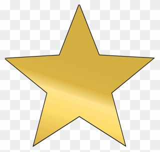 Gold Youtube Doge - Paper Gold Star Clipart