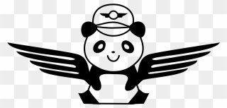 Panda Pilot Clipart