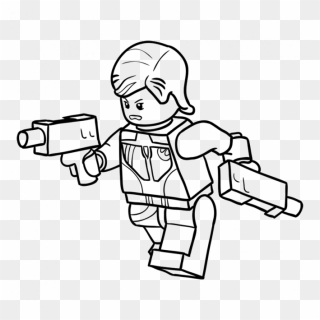 Drawing Lego Huge Freebie Download For Powerpoint - Lego Gun Drawing Clipart