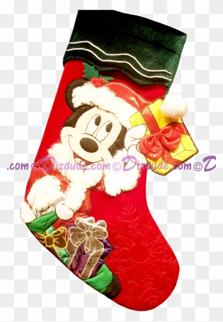 Dizdude Com Disney Mouse - Christmas Stocking Clipart