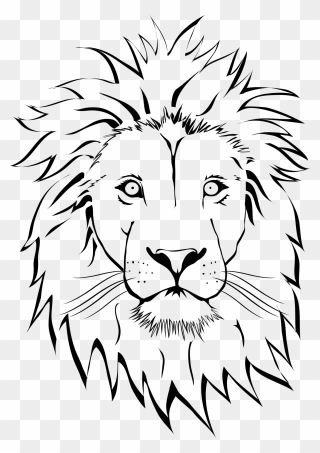 1030 Free Download Lion Tattoo Png Hd Idea Tattoo Images - Lion Head Coloring Pages Clipart