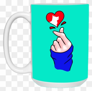 Heart Shape Husky Mugs - Mug Clipart
