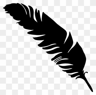 Arrow Feathers Png - Feather Black And White Png Clipart