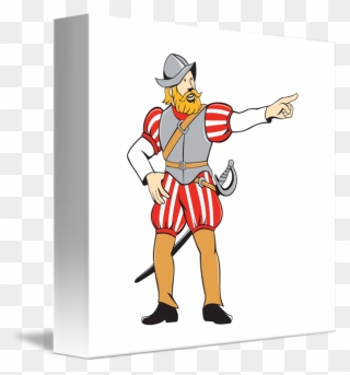 Cartoon Spanish Conquistadors Clipart