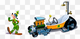 Mickey And The Roadster Racers Goofy's Car Clipart