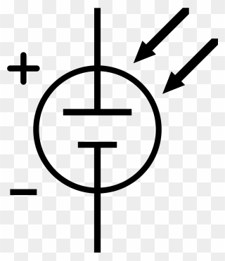 Cell Symbol - Solar Cell Circuit Symbol Clipart