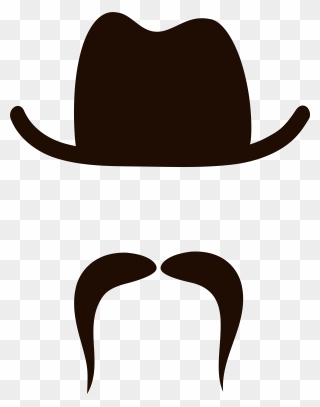 Moustache Beard Clip Art - Hat And Mustache Png Transparent Png