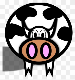 Pink Nostril Cow Png Icons - Cow Clip Art Transparent Png