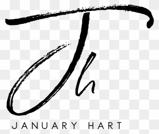 January Hart - Calligraphy Clipart
