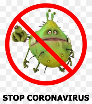 Coronavirus Clipart - Stop Corona Virus Png Transparent Png