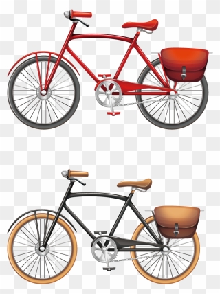 Bicycle Stock Photography Clip Art - Vintage Bicycle Art Vector - Png Download
