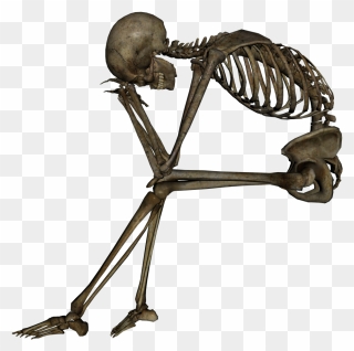 Skeleton, Skull Png Image - Sad Skeleton Png Clipart