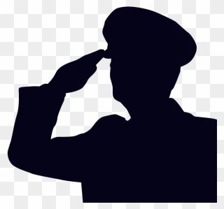 Salute Soldier Military Silhouette Clip Art - Soldier Salute Png Transparent Png