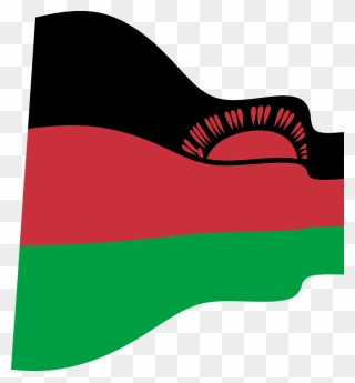 Malawi Wavy Flag Clipart - Png Download